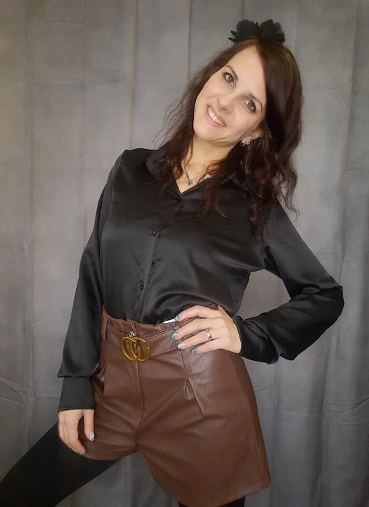 Camicia Basic Nera