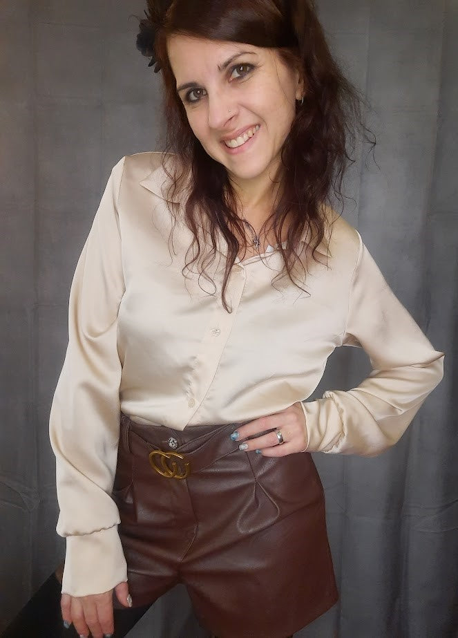 Camicia Basic Beige