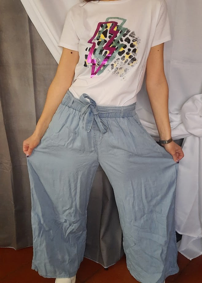 Pantaloni Noemi Chiaro