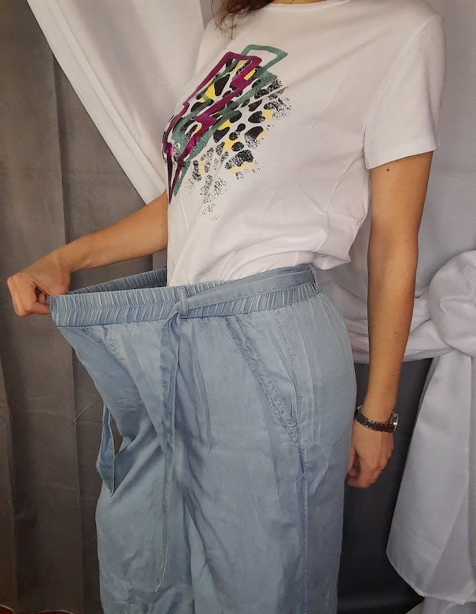 Pantaloni Noemi Chiaro