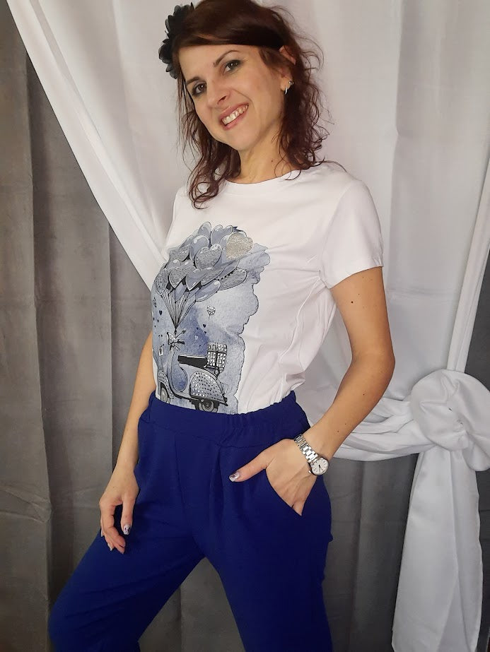 Pantalone Blu Elettrico