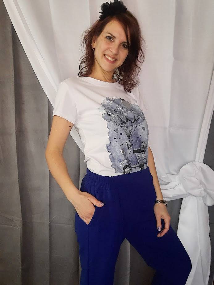Pantalone Blu Elettrico