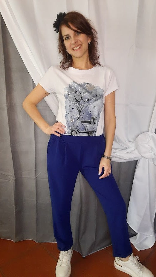 Pantalone Blu Elettrico