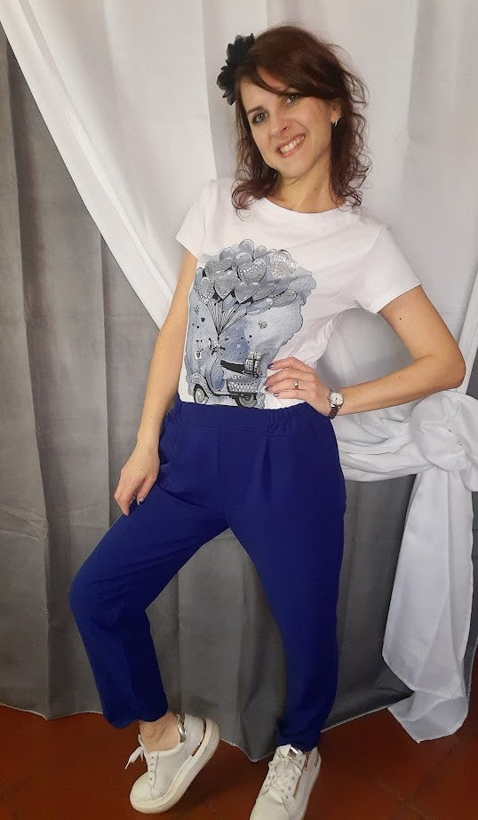 Pantalone Blu Elettrico
