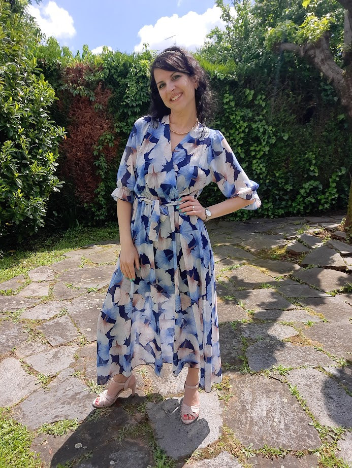 Abito Spring Lungo Blu