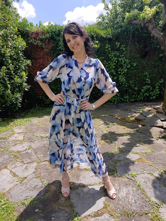 Abito Spring Lungo Blu