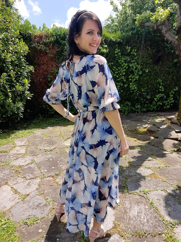 Abito Spring Lungo Blu