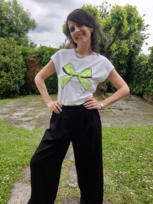 T-shirt Alternativa Fiocco Giallo Fluo