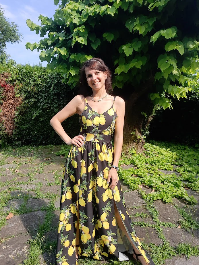 Abito Limoni Lungo Nero