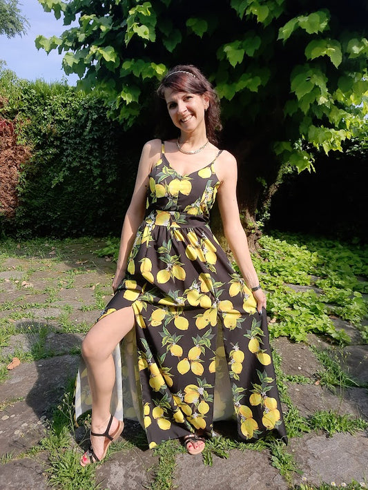 Abito Limoni Lungo Nero