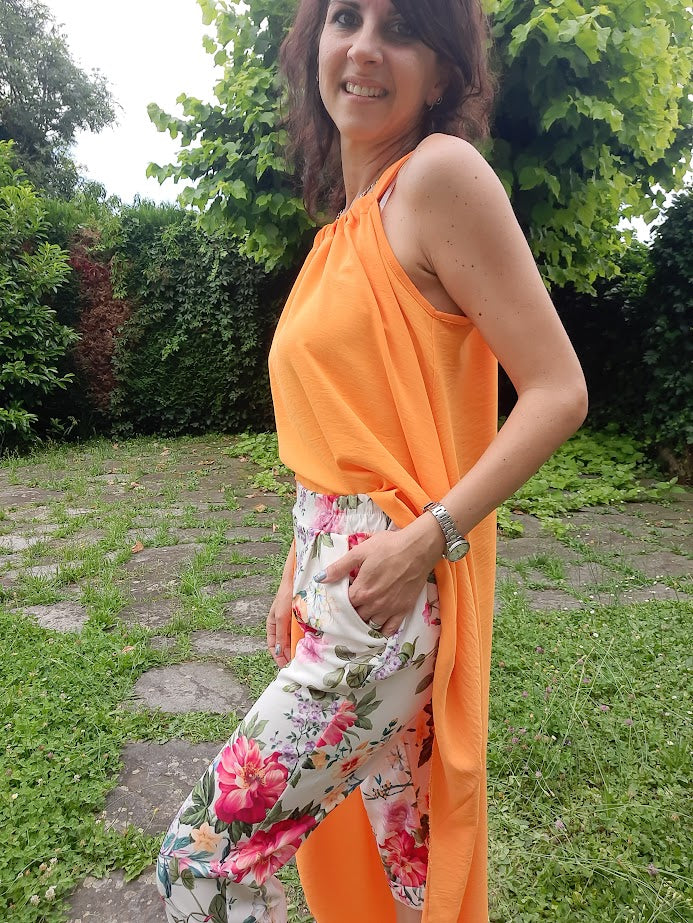 Pantalone Pinocchietto Fiori
