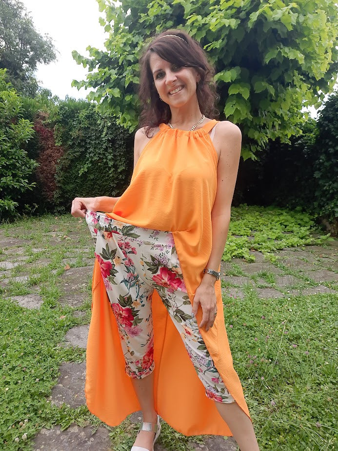 Pantalone Pinocchietto Fiori