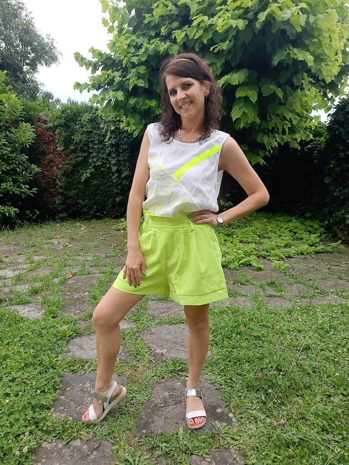 Pantaloncino Caramella Giallo Fluo