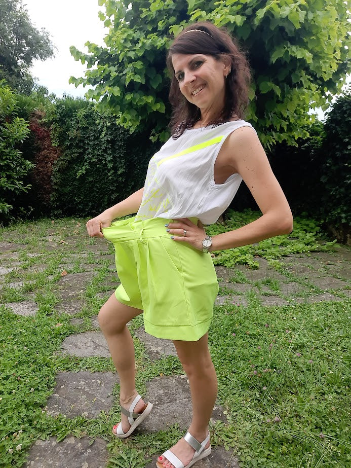 Pantaloncino Caramella Giallo Fluo