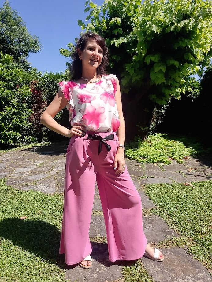 Top Fiori Rosa