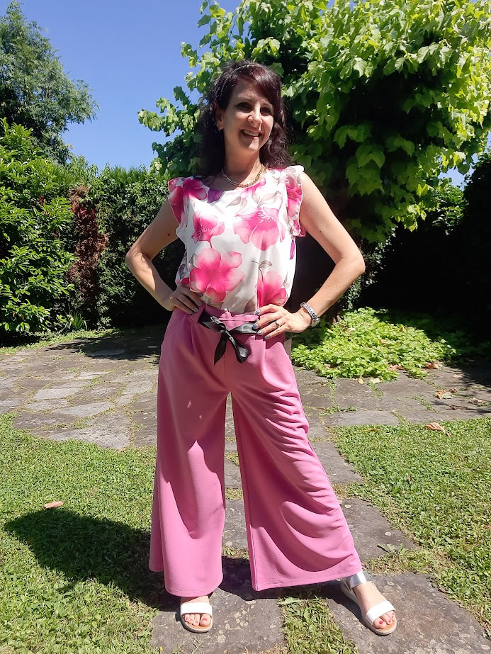 Top Fiori Rosa