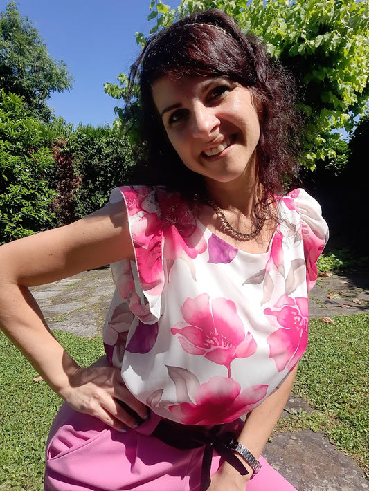 Top Fiori Rosa