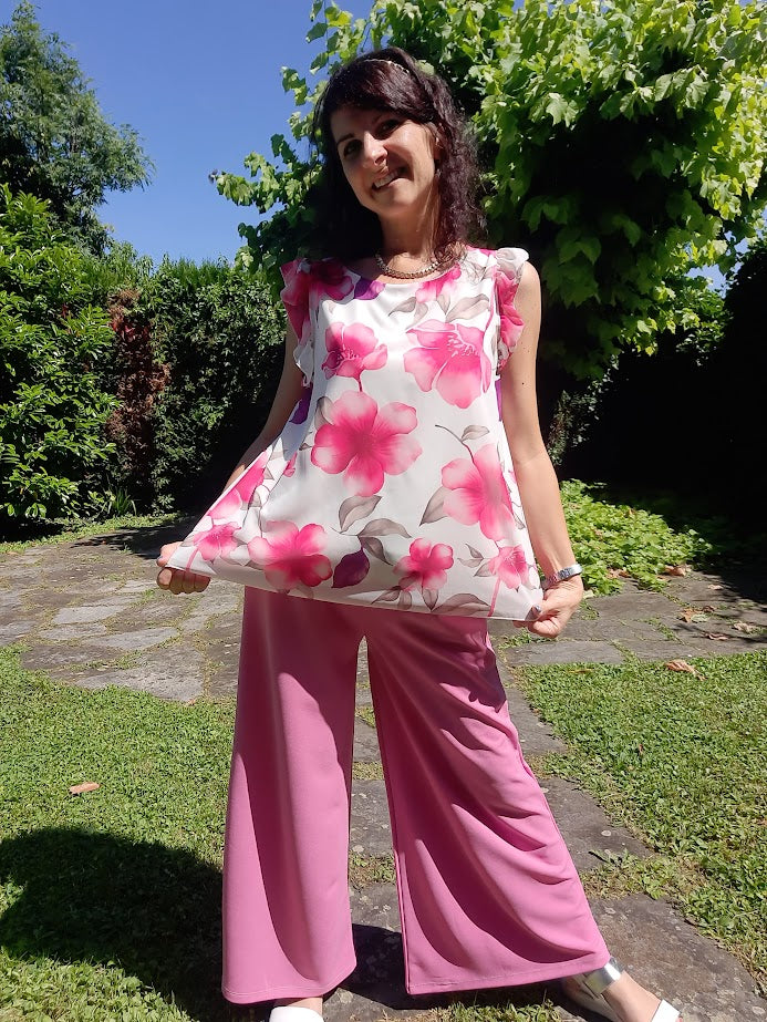 Top Fiori Rosa
