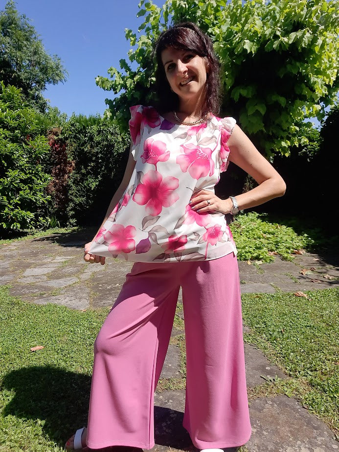 Top Fiori Rosa