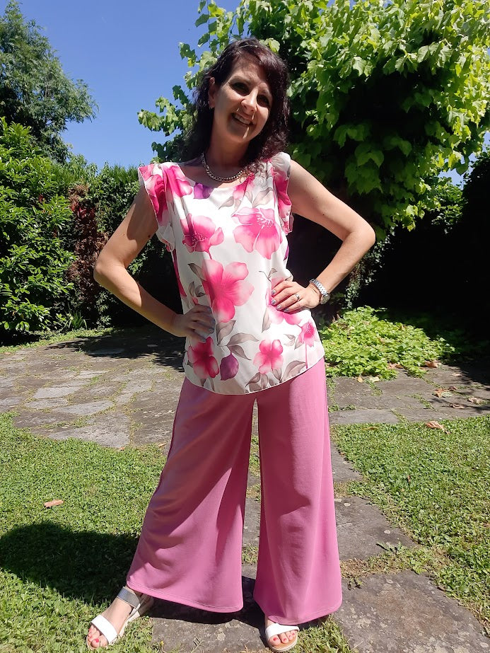 Top Fiori Rosa