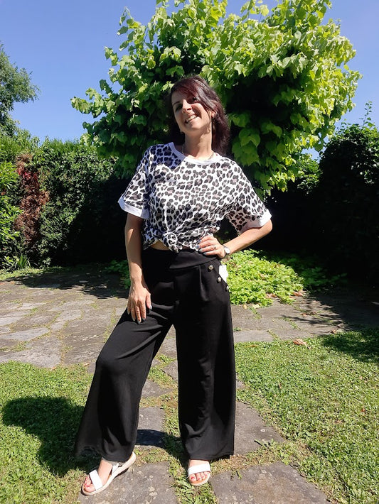 T-shirt Leo Bianca