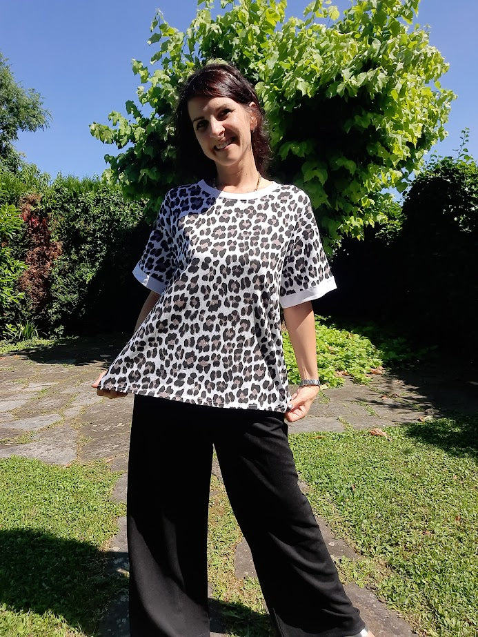 T-shirt Leo Bianca