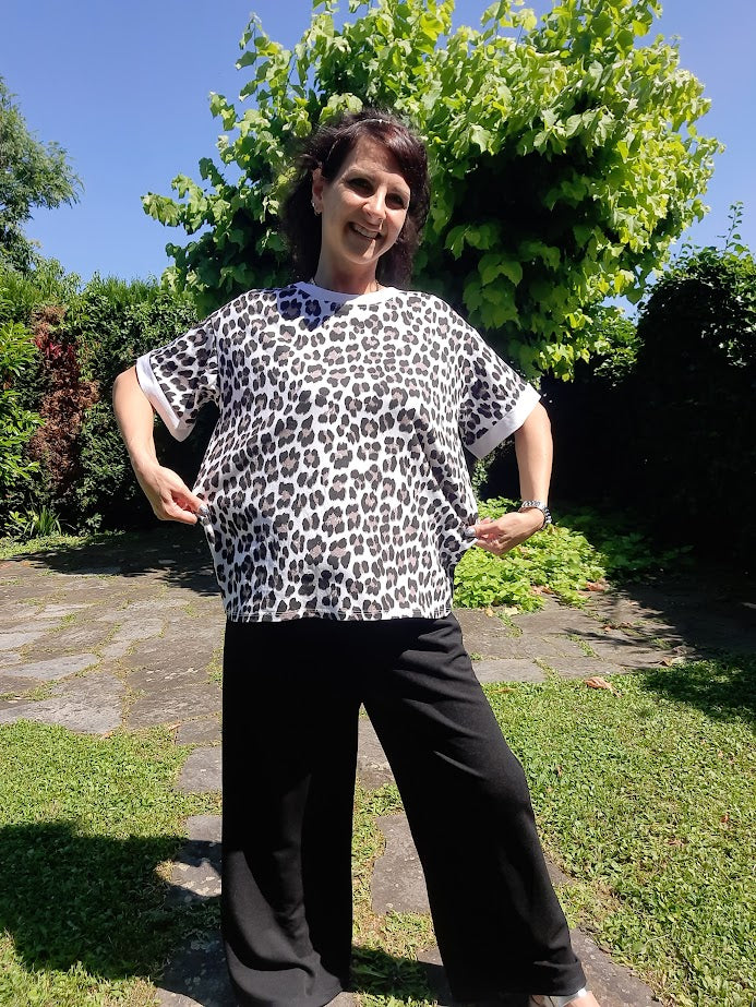 T-shirt Leo Bianca