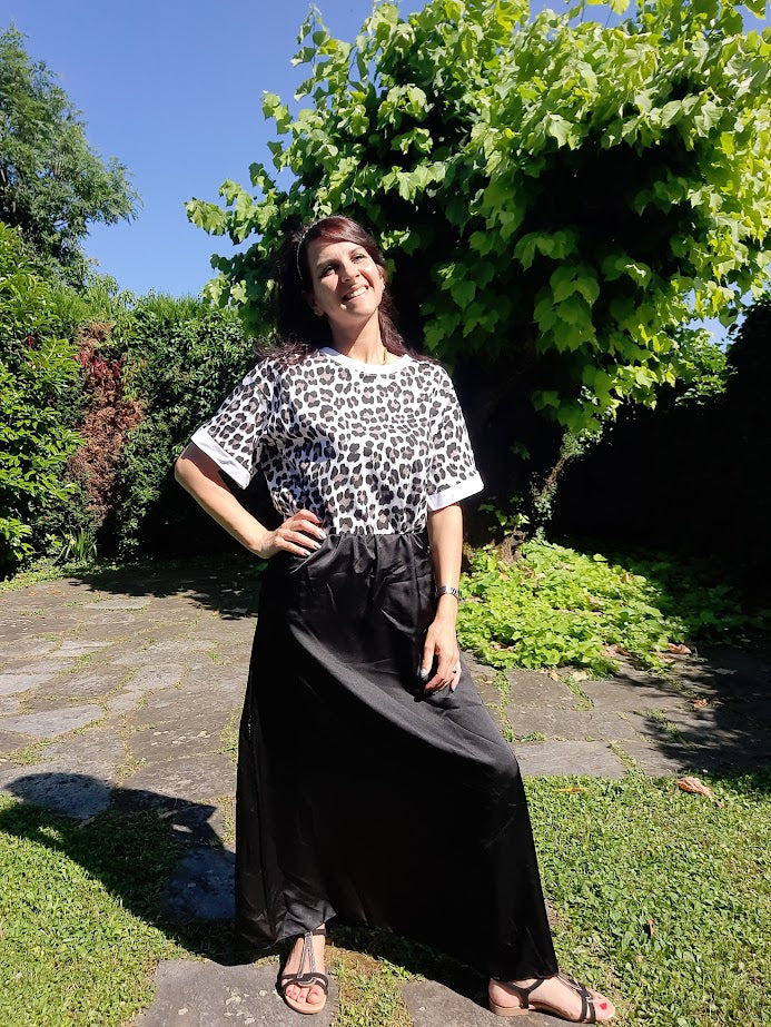 Gonnellina Satin Nera