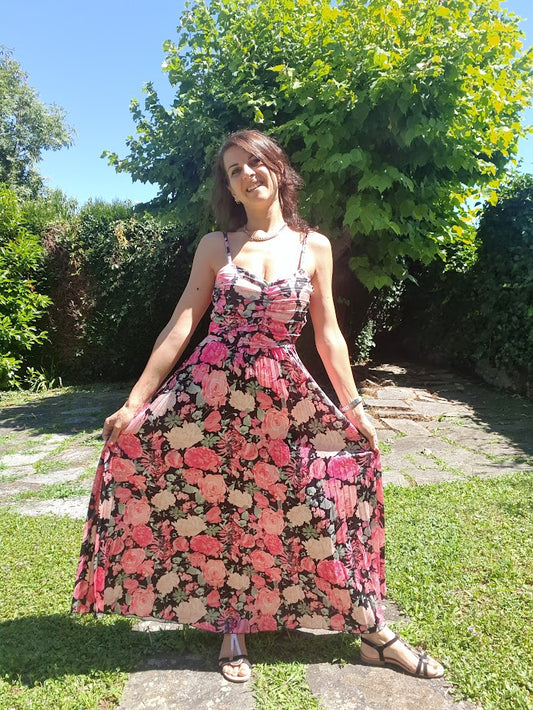 Abito Fiori Rosa