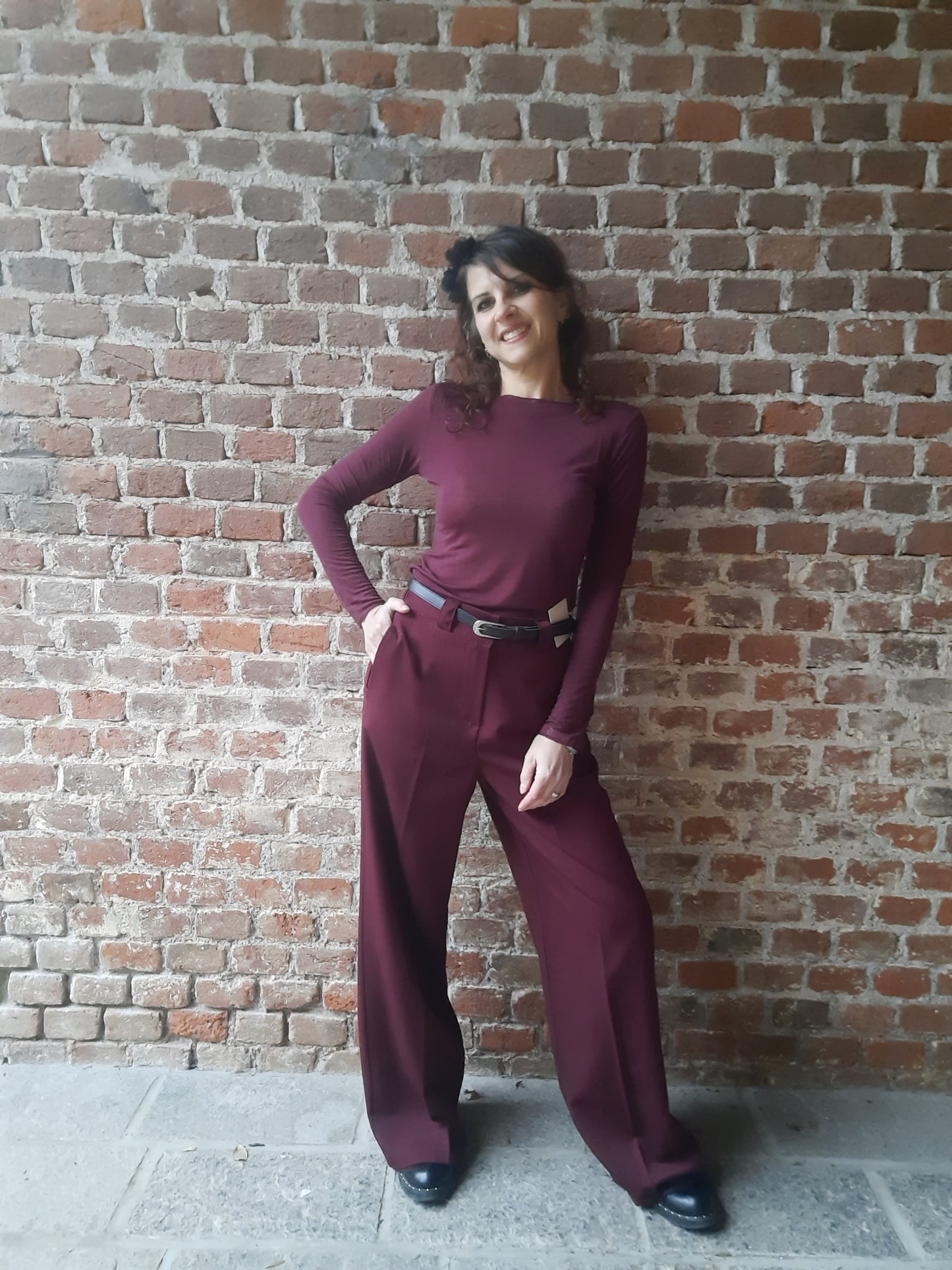 Maglia Cashmerina Bordeaux