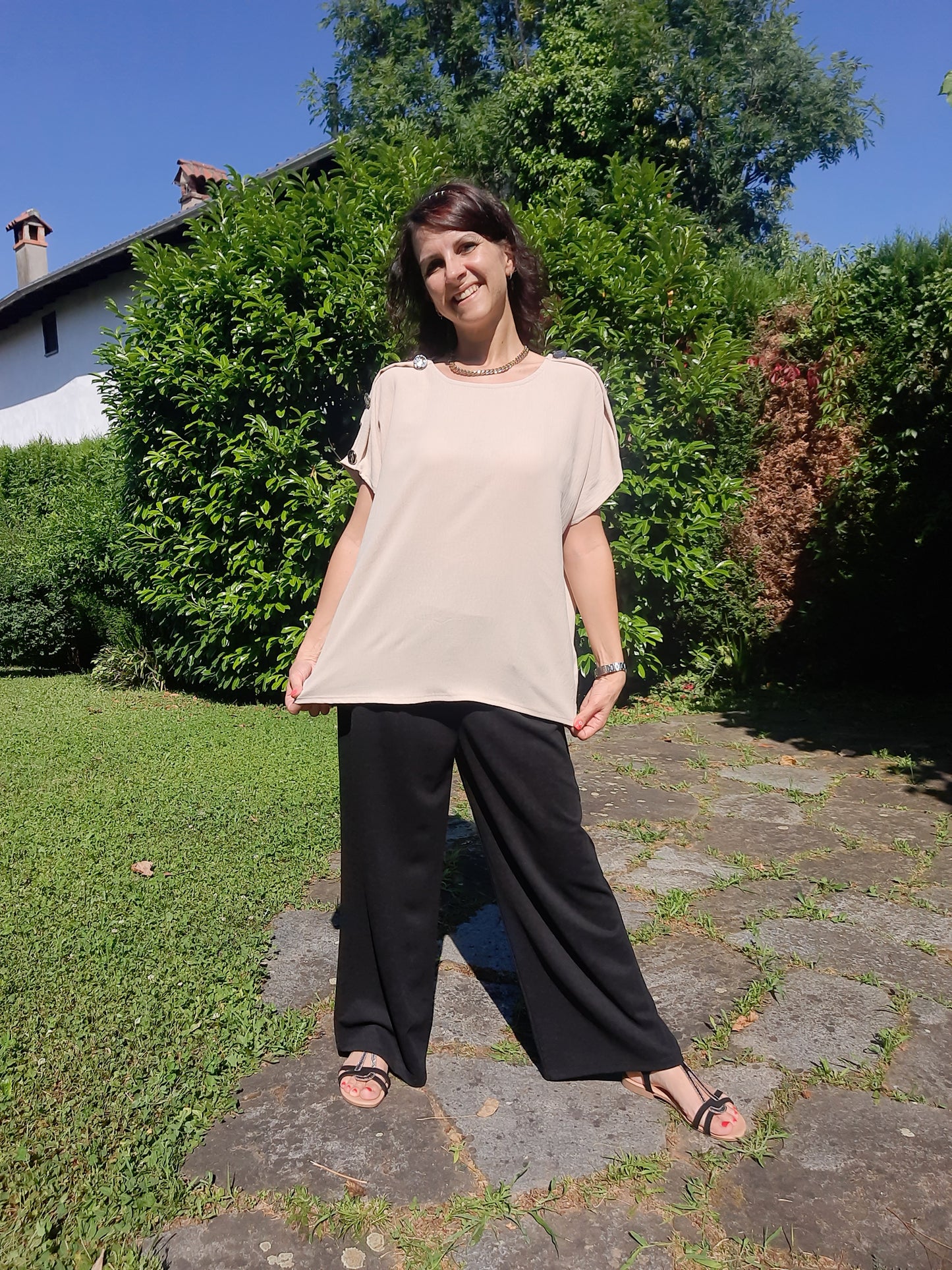 Maglia Over Beige