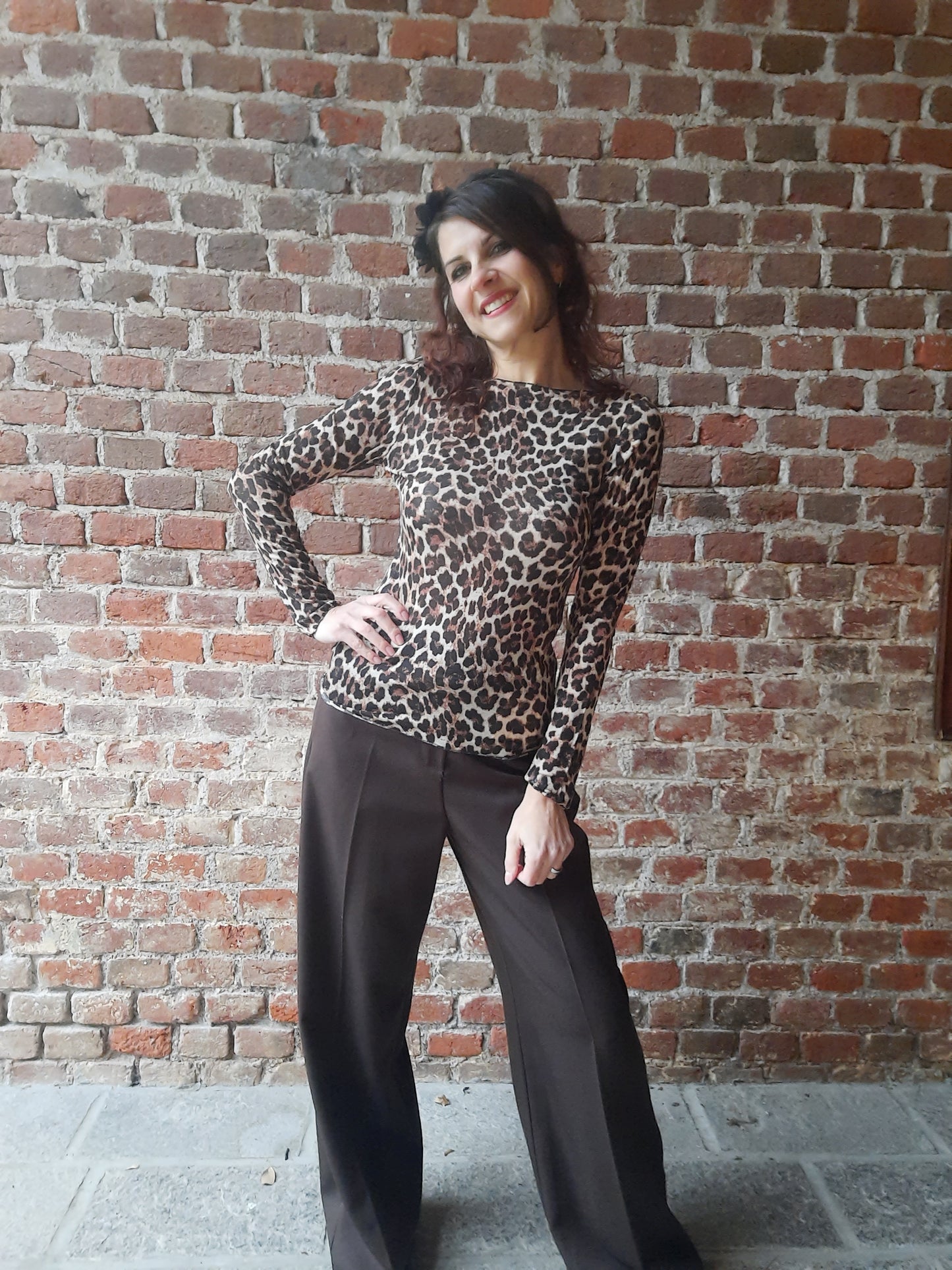 Maglia Cashmerina Leopardato