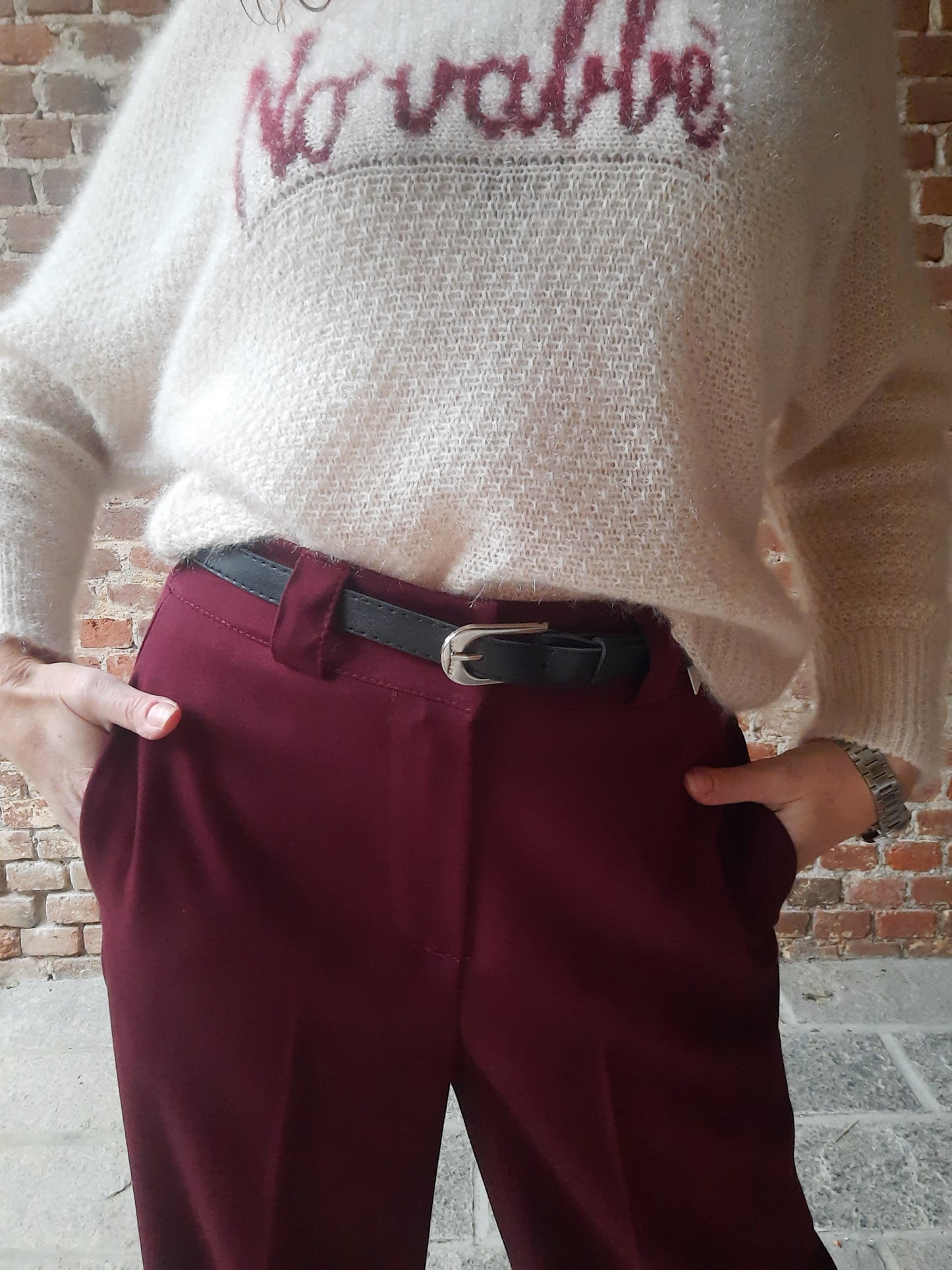 Pantalone Kate Bordeaux