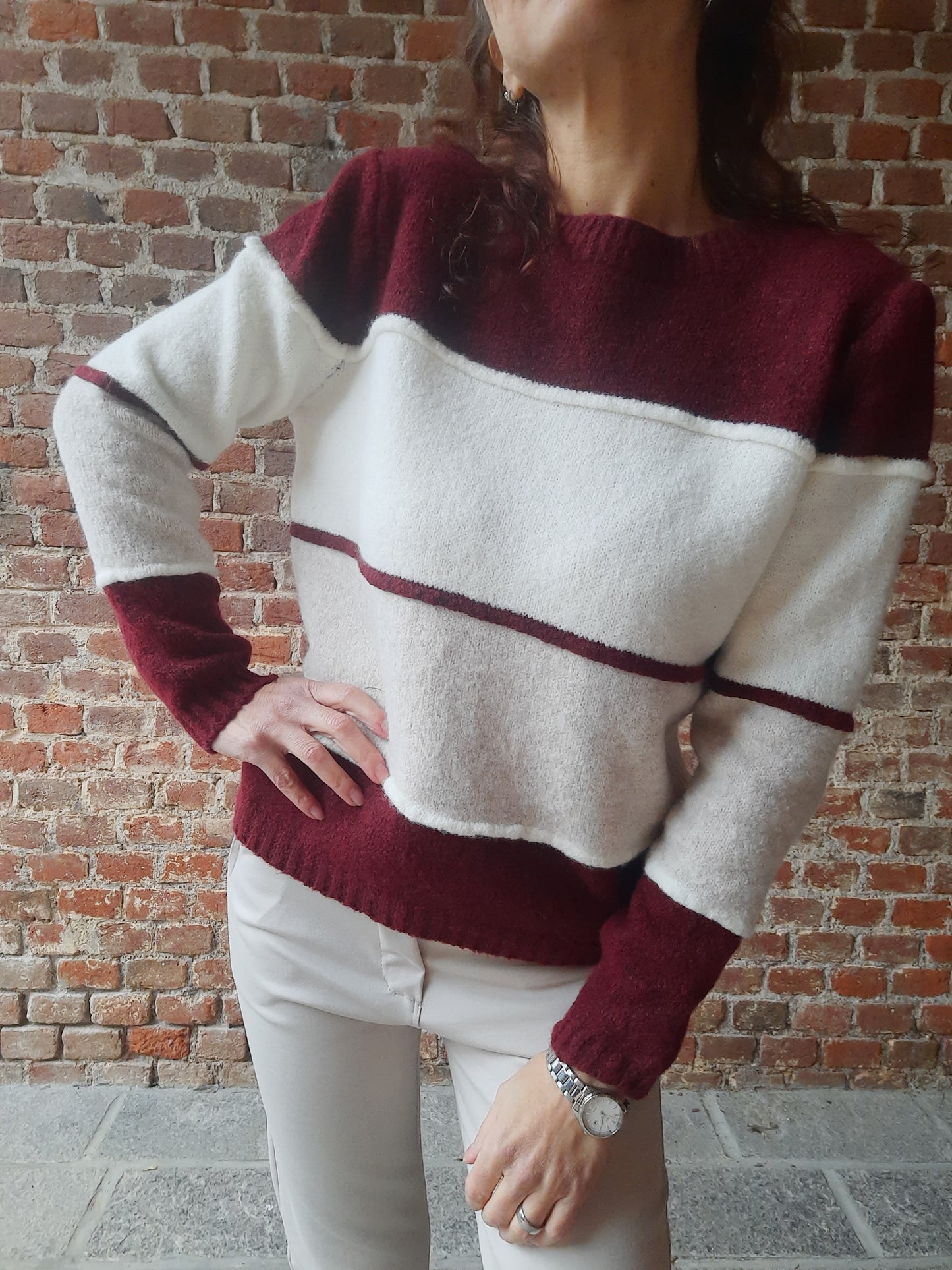 Maglione Giulia Bordeaux