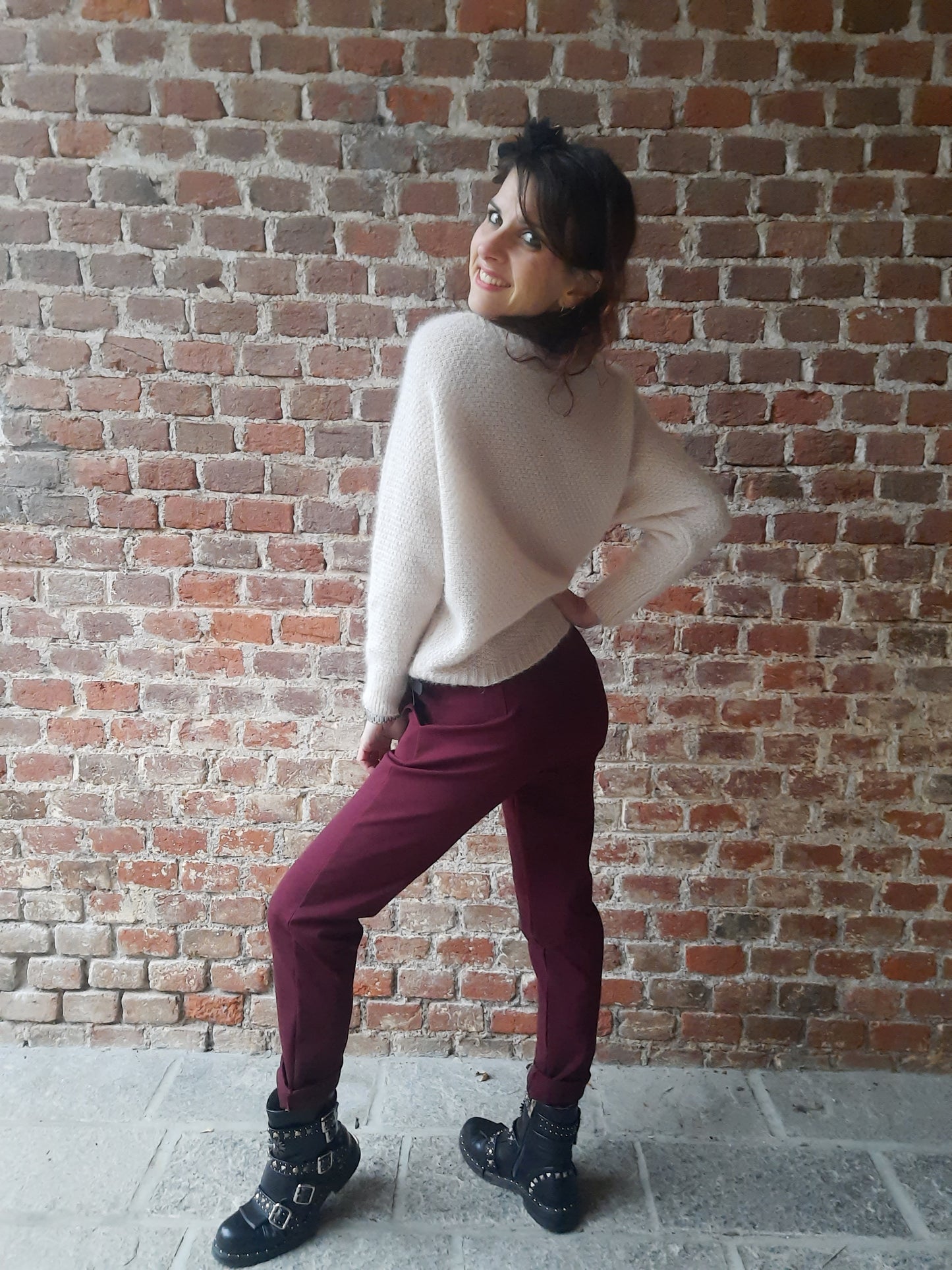 Pantalone Adele Bordeaux