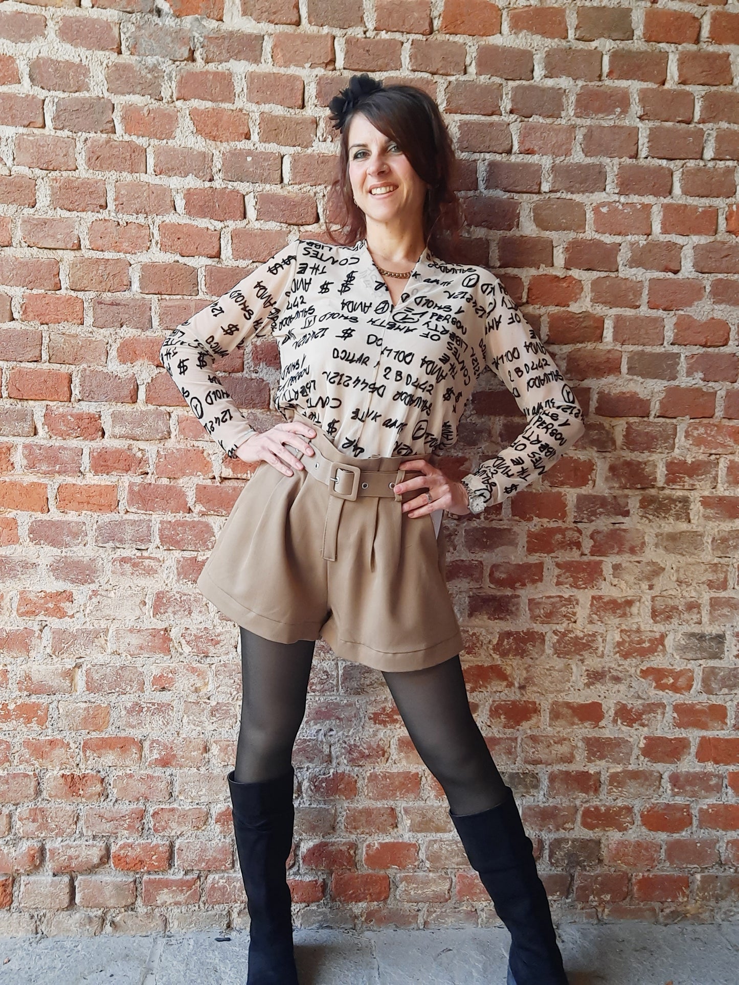 Pantaloncino Emily Caffelatte