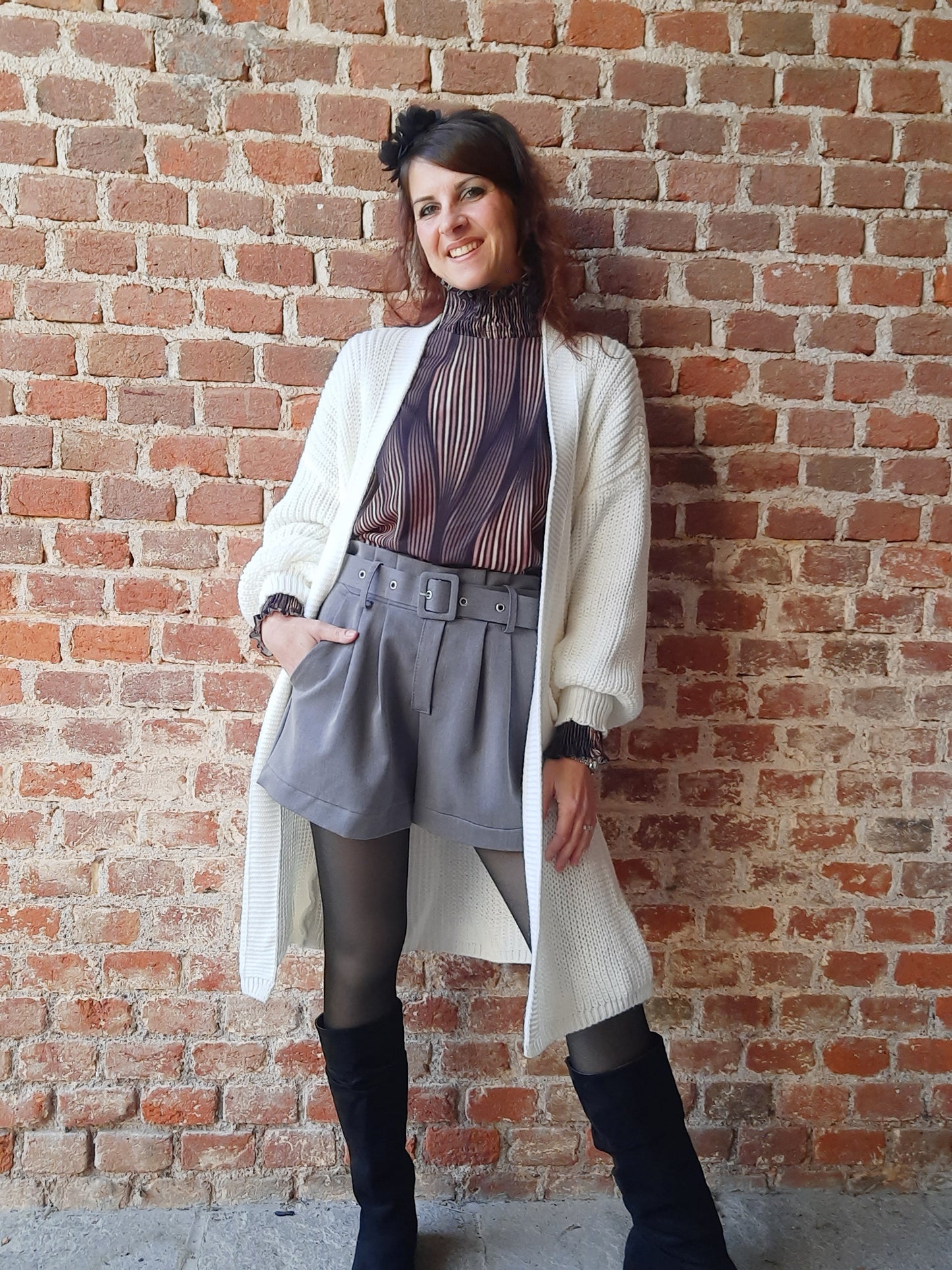 Pantaloncino Emily Grigio