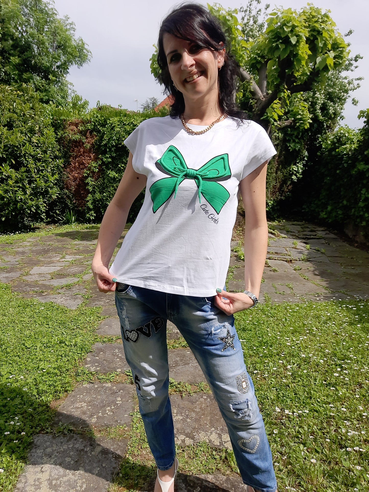 T-shirt Alternativa Fiocco Verde
