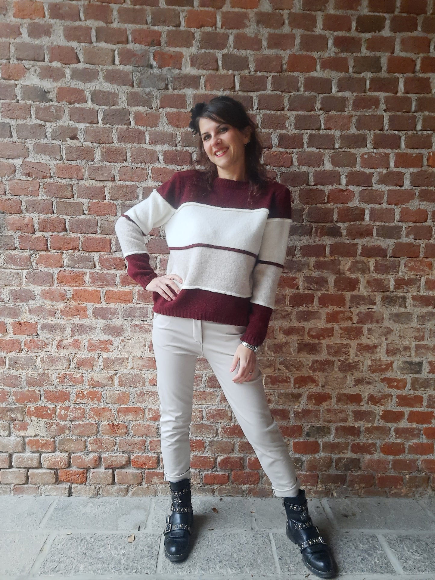 Maglione Giulia Bordeaux