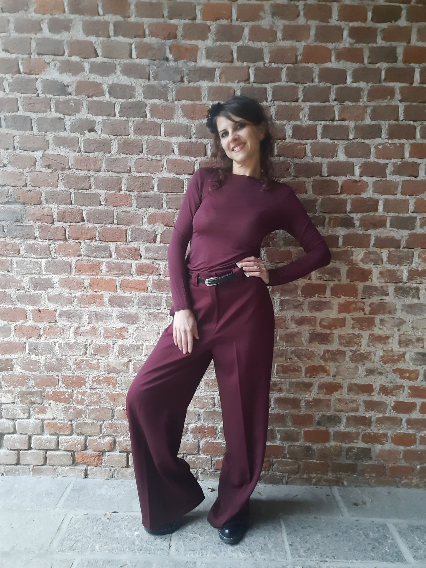 Pantalone Kate Bordeaux