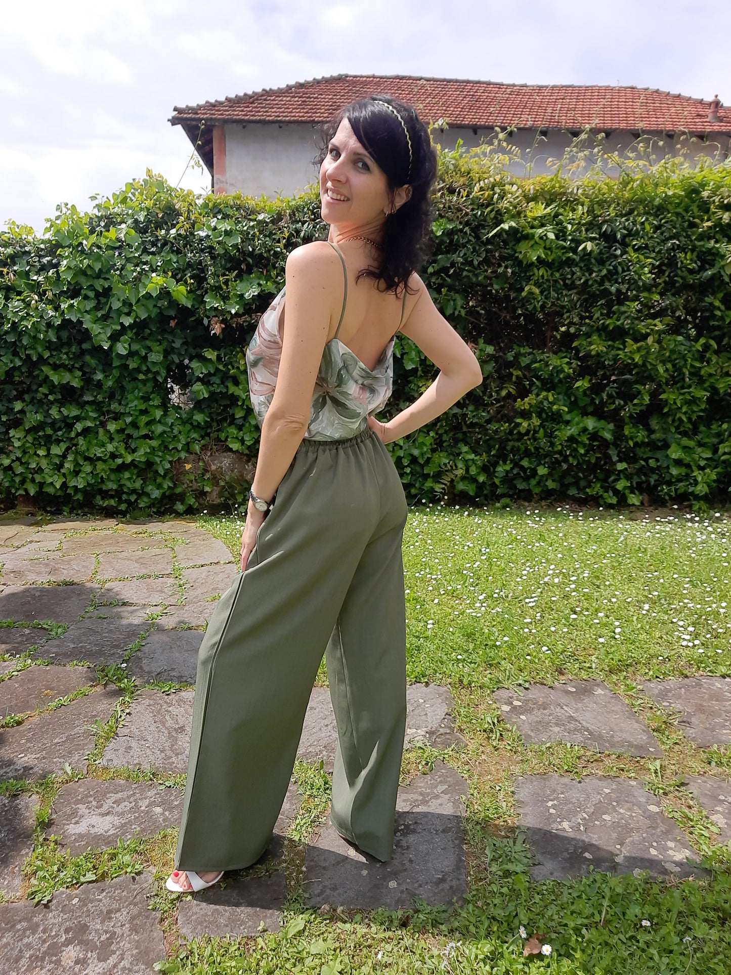 Top Romantica Verde