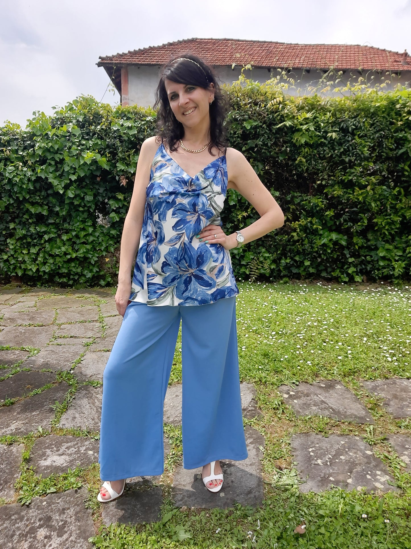 Top Romantico Blu