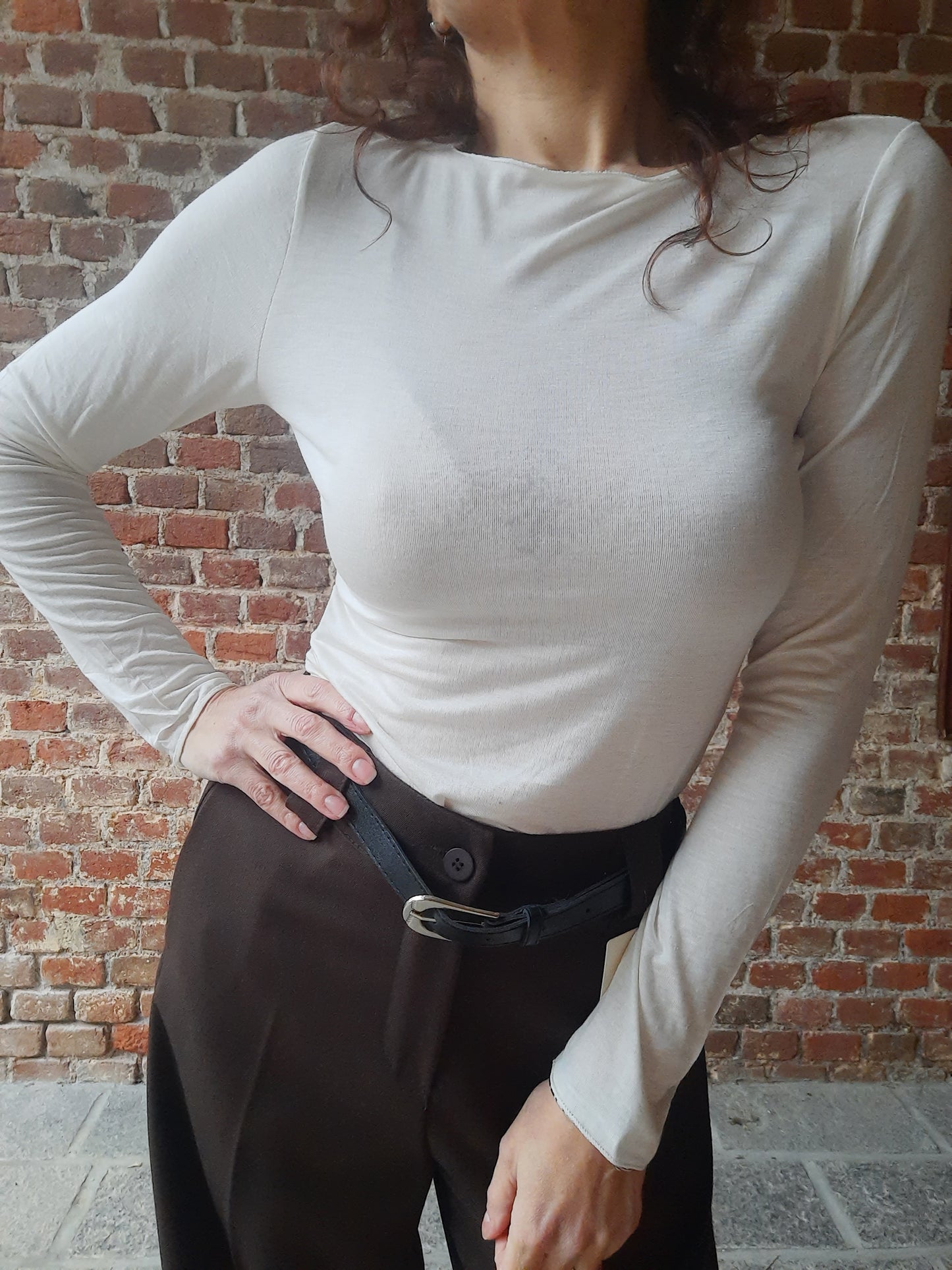 Maglia Cashmerina Panna