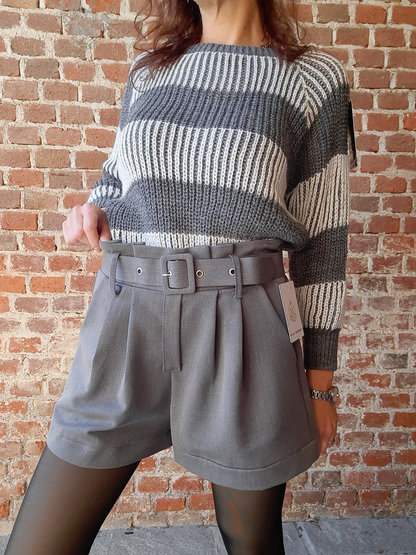 Pantaloncino Emily Grigio