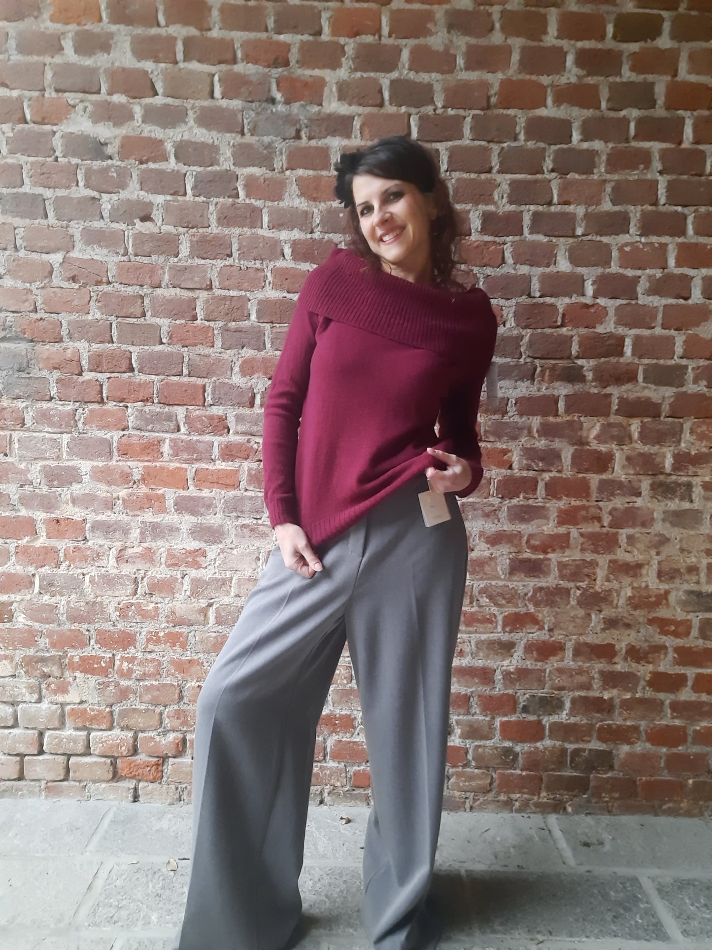 Maglioncino Barca Bordeaux