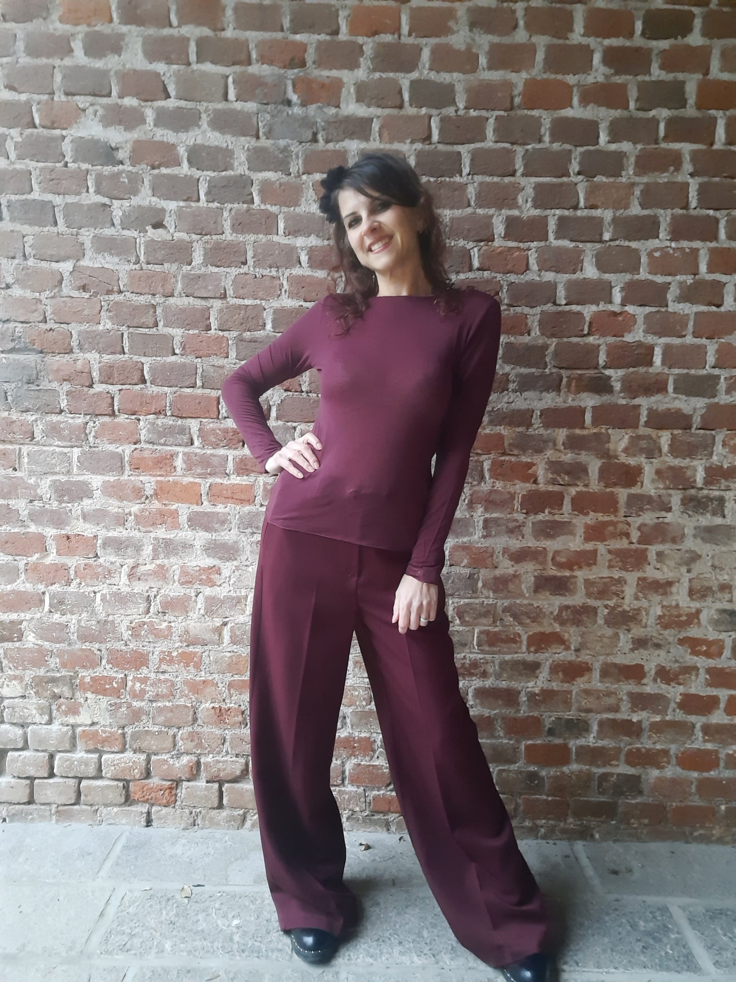 Maglia Cashmerina Bordeaux