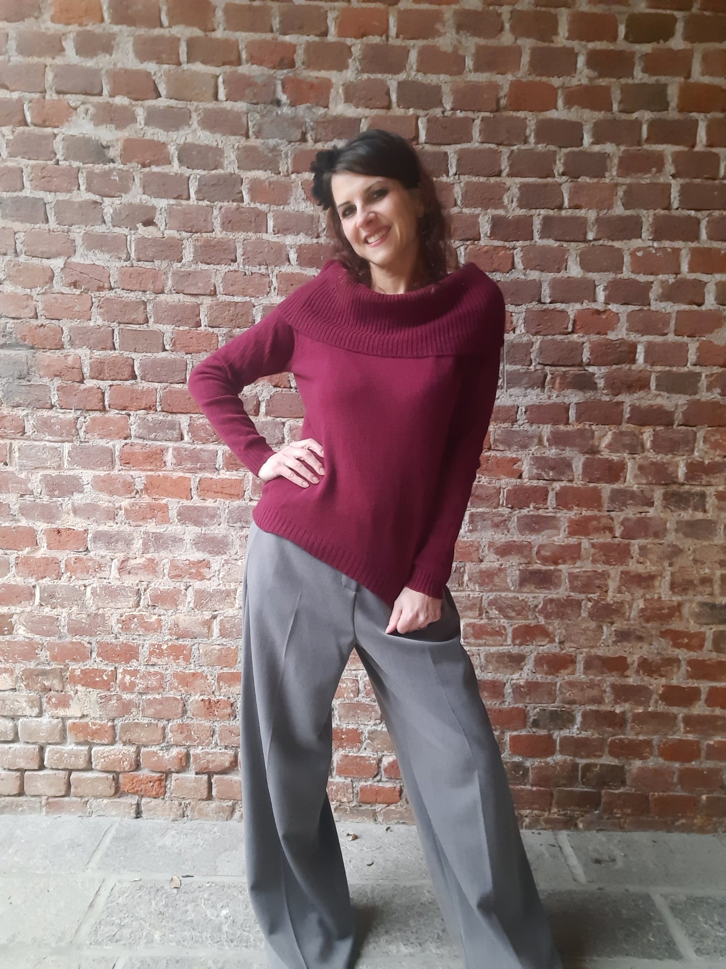 Maglioncino Barca Bordeaux