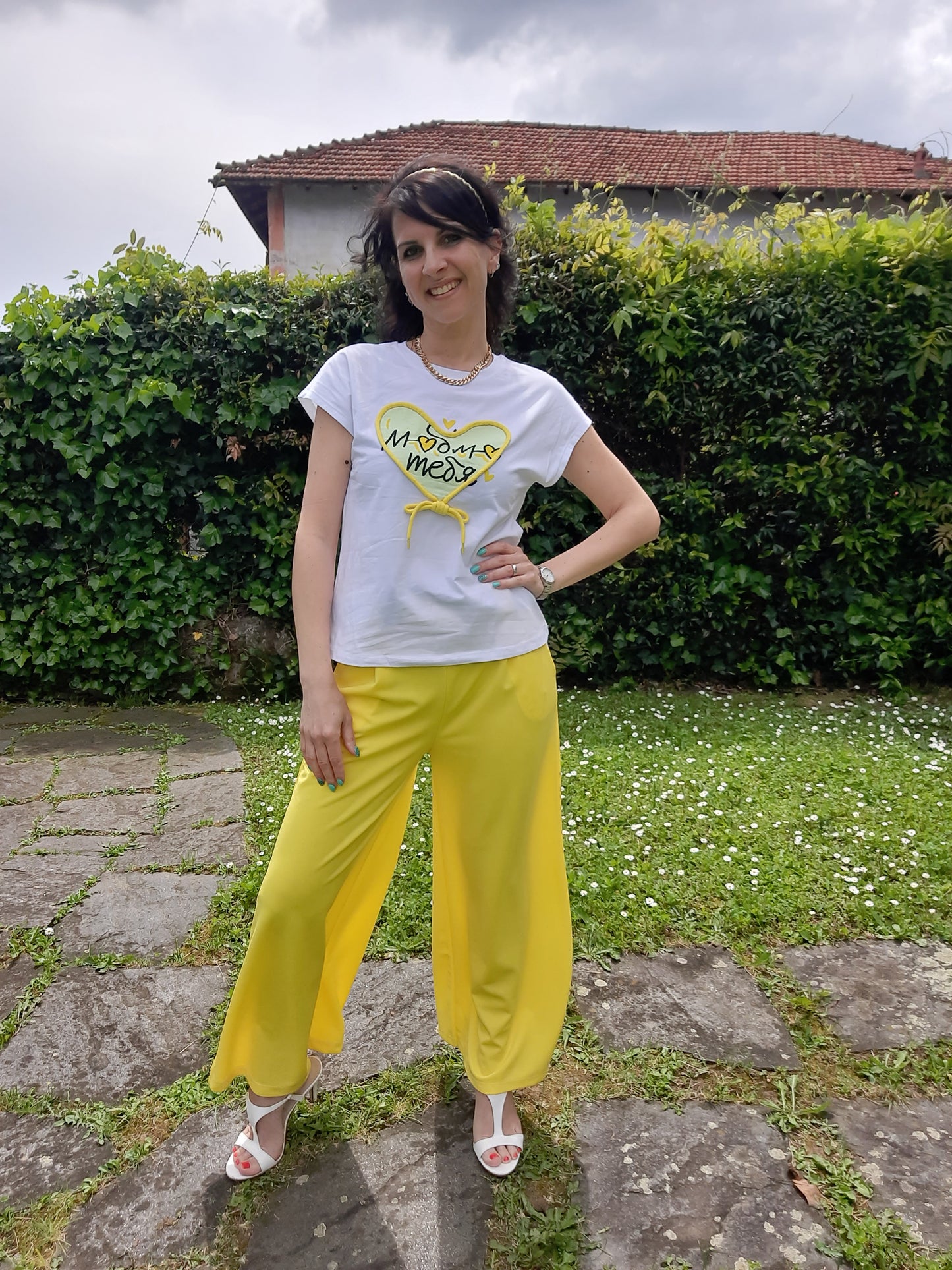 T-shirt Alternativa Cuore Giallo