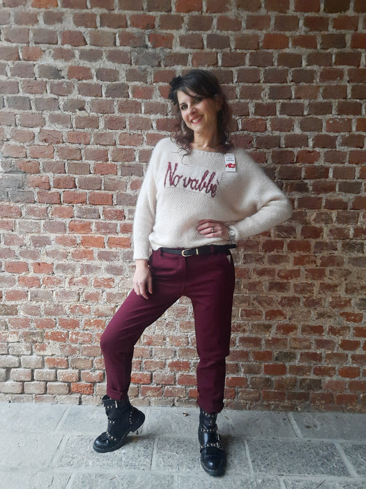 Pantalone Adele Bordeaux