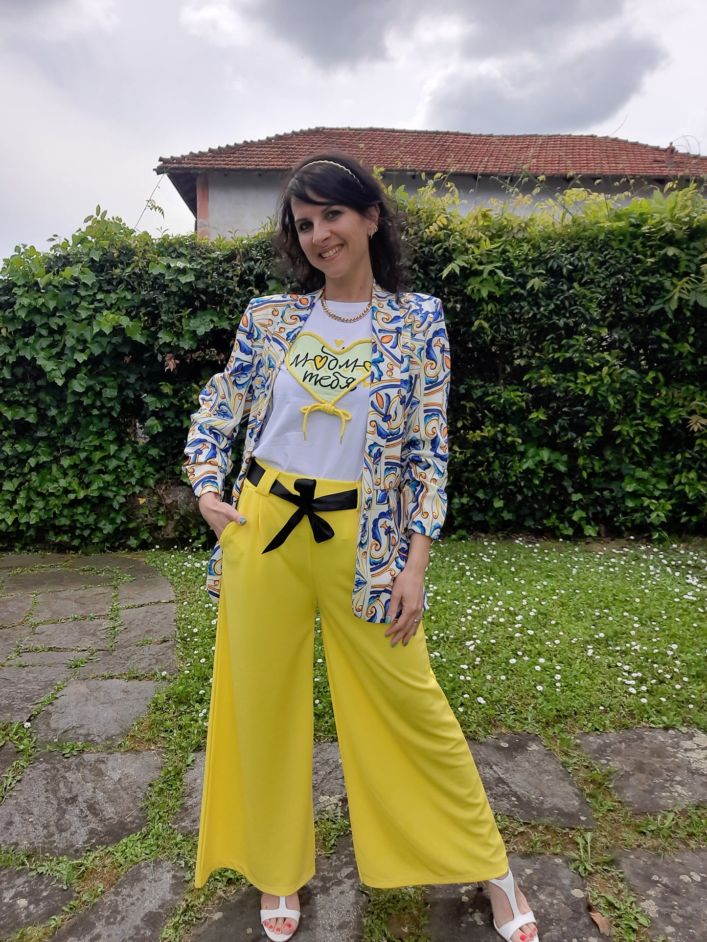 T-shirt Alternativa Cuore Giallo